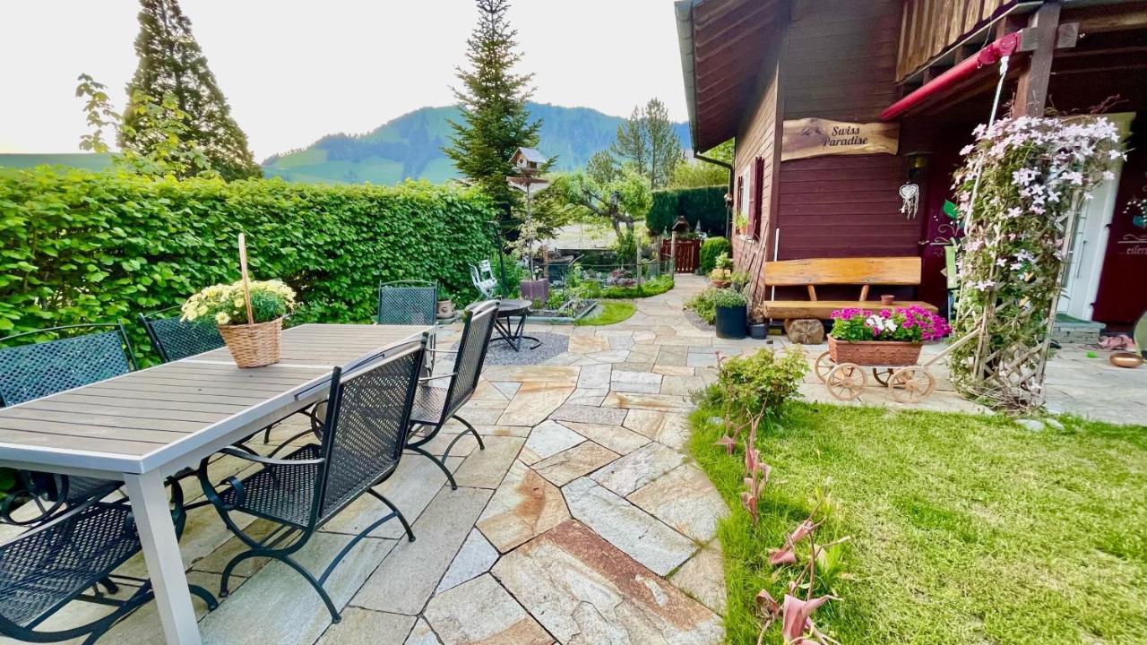 The Swiss Paradise 2 Apartment With Garden, Whirlpool, And Mountain Panorama Wirzweli Екстериор снимка