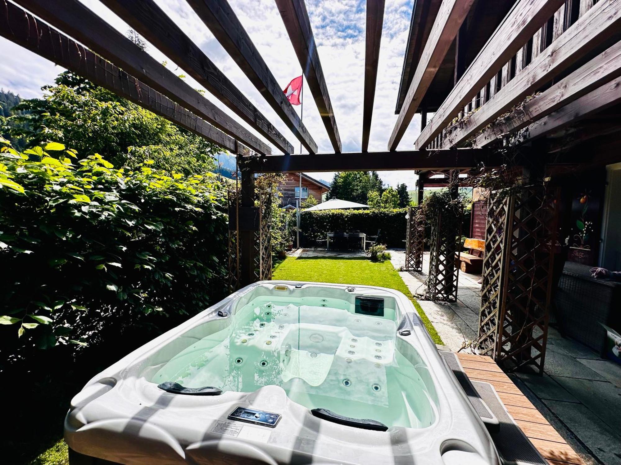 The Swiss Paradise 2 Apartment With Garden, Whirlpool, And Mountain Panorama Wirzweli Екстериор снимка